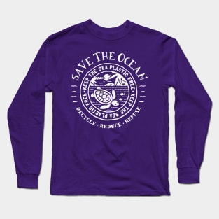 Keep the Sea Plastic Free - Turtle Tropical Beach Long Sleeve T-Shirt